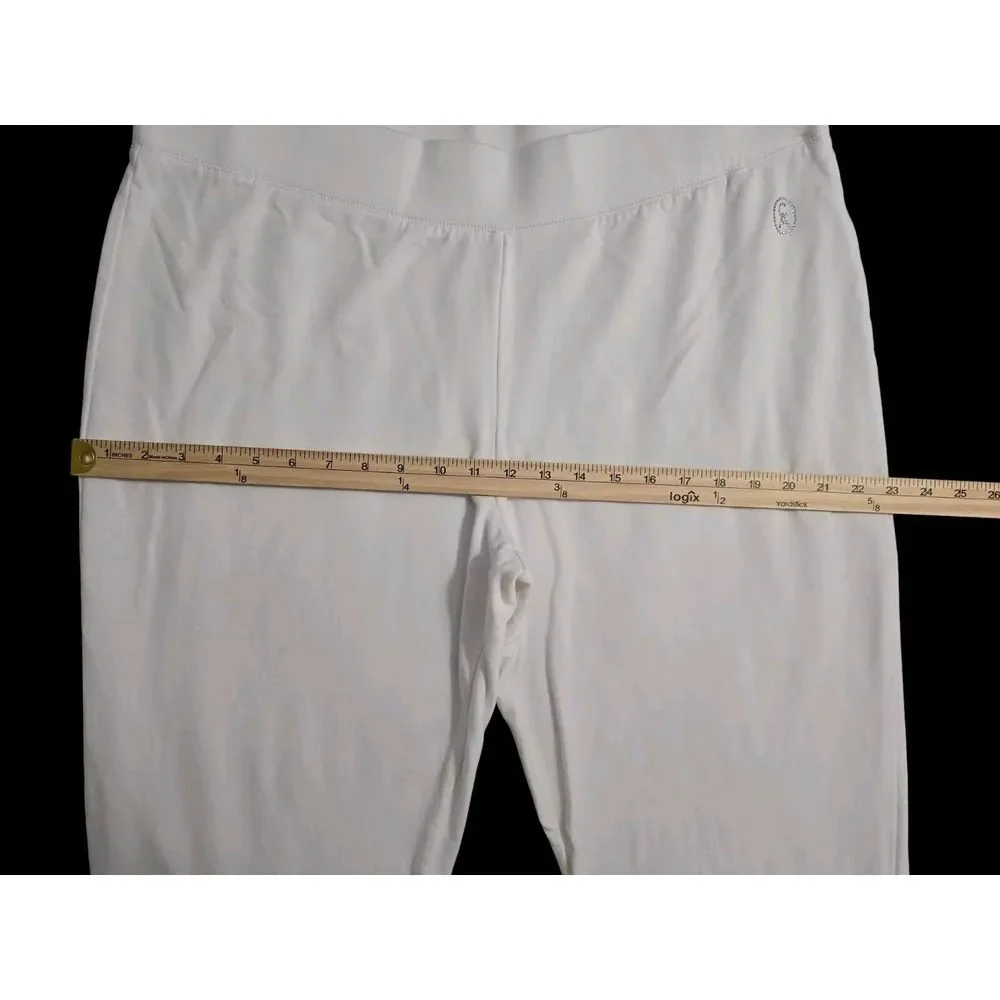 Christine Alexander XL Cream Pant Cotton‎ Track Sweat Pant Dance Yoga Travel